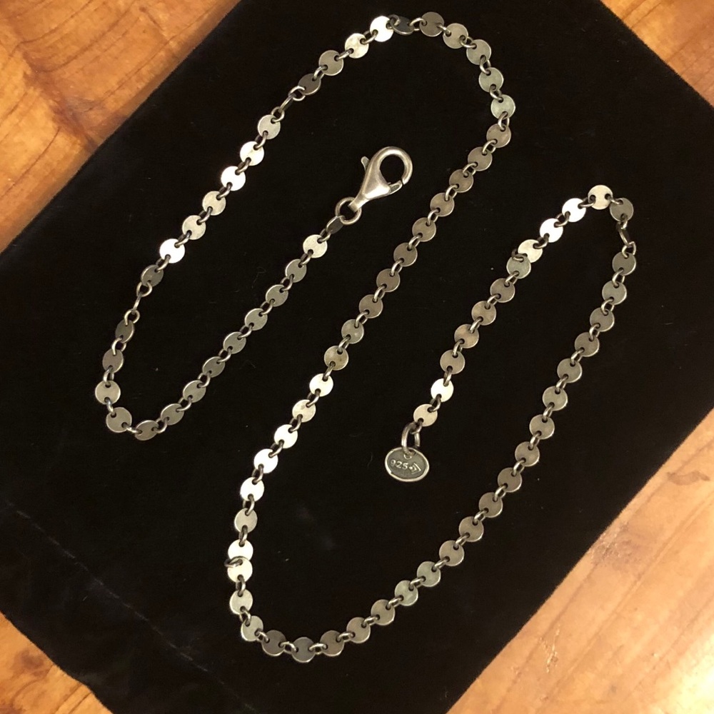 Silpada Sterling Silver Mini Disc Necklace - Picture 1 of 9
